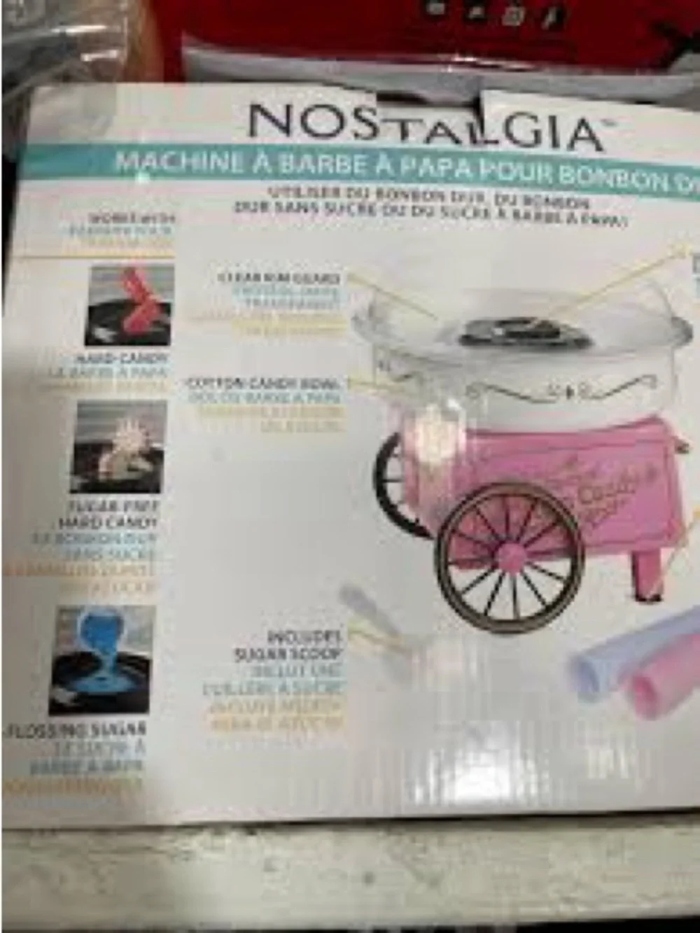 Nostalgia Retro Cotton Candy Maker  - Pink